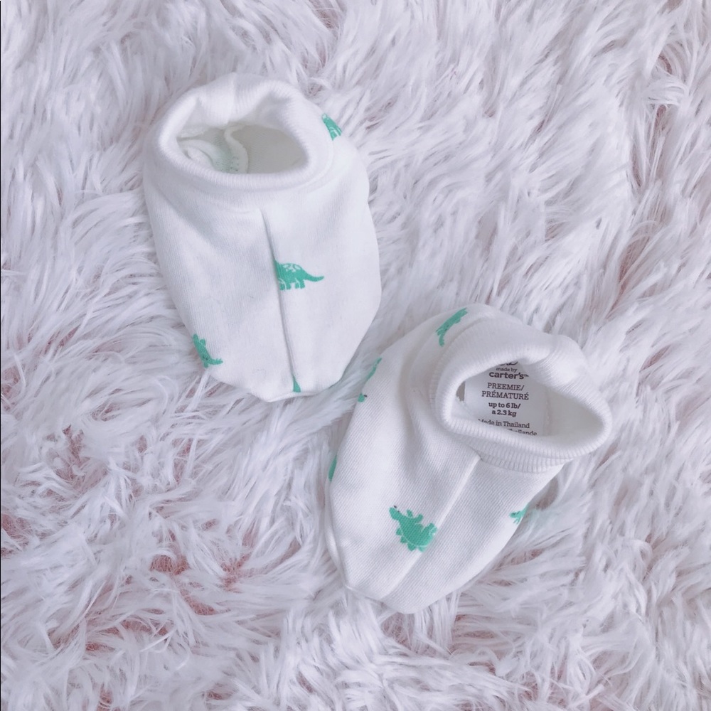 NEW Precious Firsts 3 Piece Dinosaur Gown Set! - Picture 5 of 6
